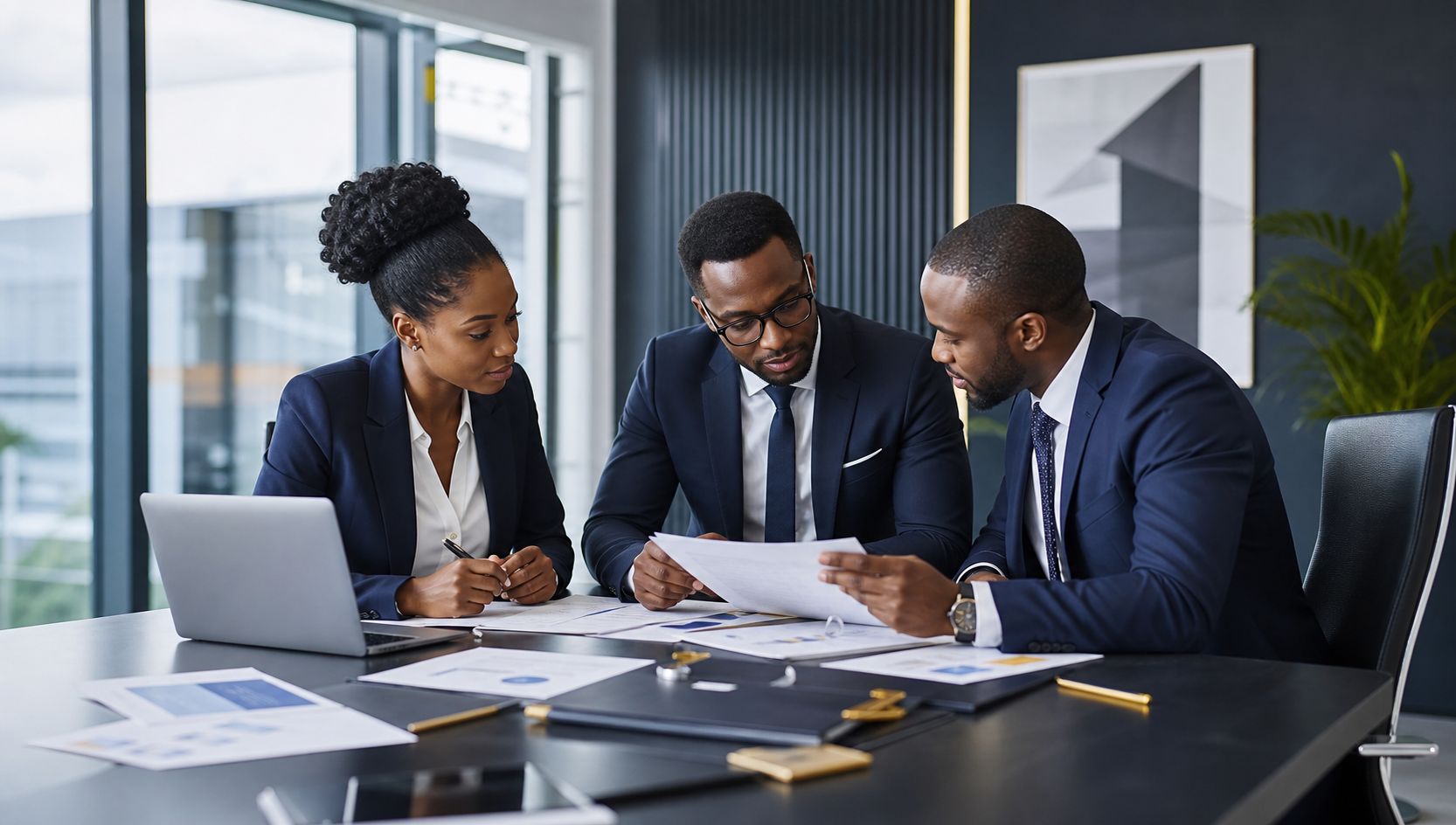 Consultants de SCIAMAP travaillant en équipe